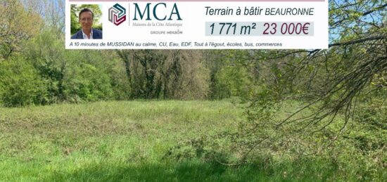 Terrain à bâtir à Mussidan, Nouvelle-Aquitaine